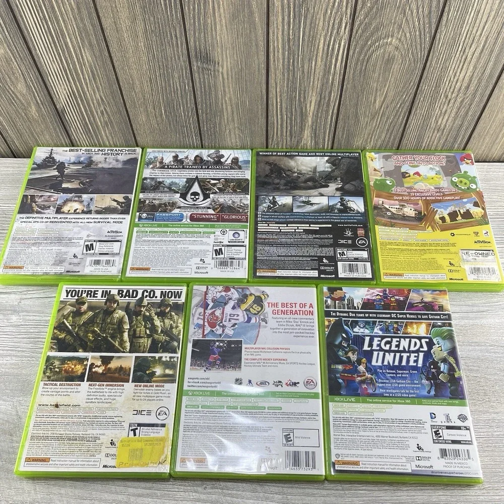 XBOX 360 Games Lot of 7  Action & Sports TESTED & WORKS